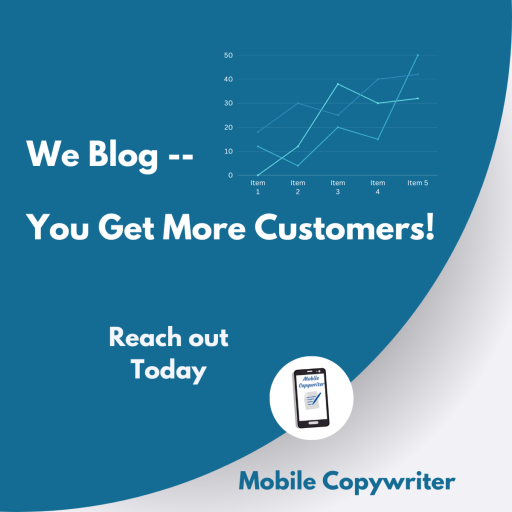 Mobile Copywriter Blog Writing Services